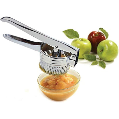 Classic Potato Ricer: Chrome Design for Hand Wash Use in Professional Kitchens