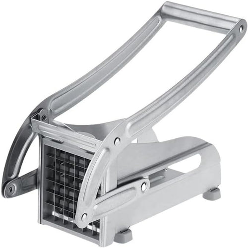 Commercial Stainless Steel Fry Cutter: 2 Blade Sizes with Suction Base for Vegetables