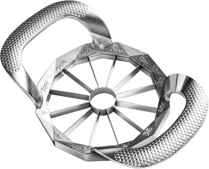 Heavy Duty Apple Slicer: 12-Blade Stainless Steel Corer & Divider with Pitter