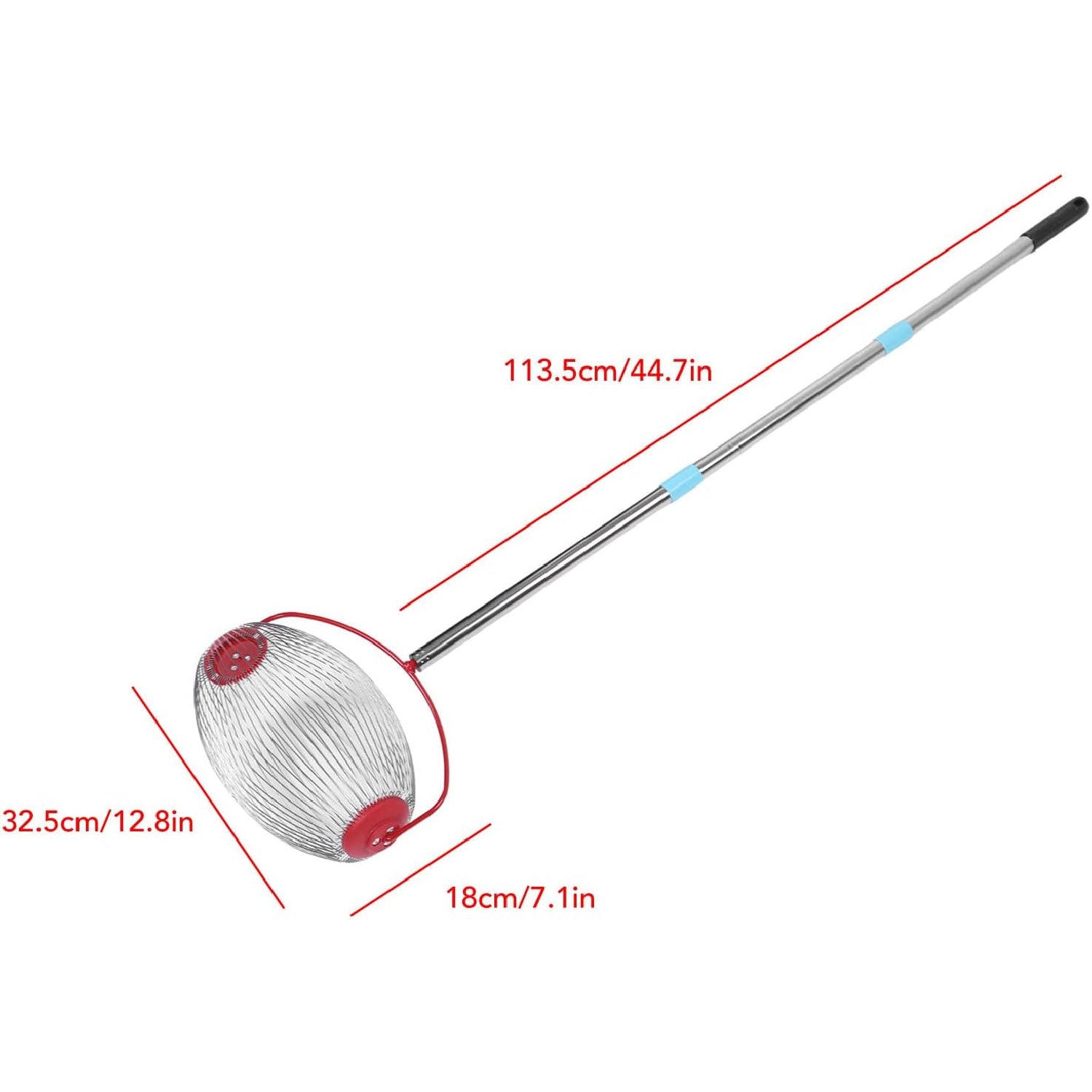 Acorn Picker Roller: 44.7" 3-Section Gatherer for Nuts & Golf Balls Outdoor - Take Fire