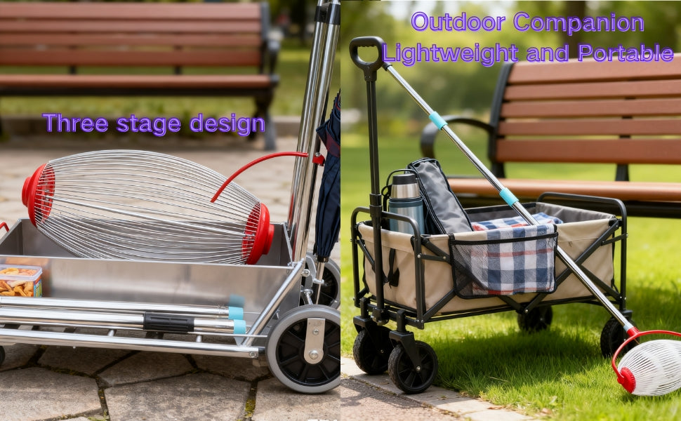 Acorn Picker Roller: 44.7" 3-Section Gatherer for Nuts & Golf Balls Outdoor - Take Fire