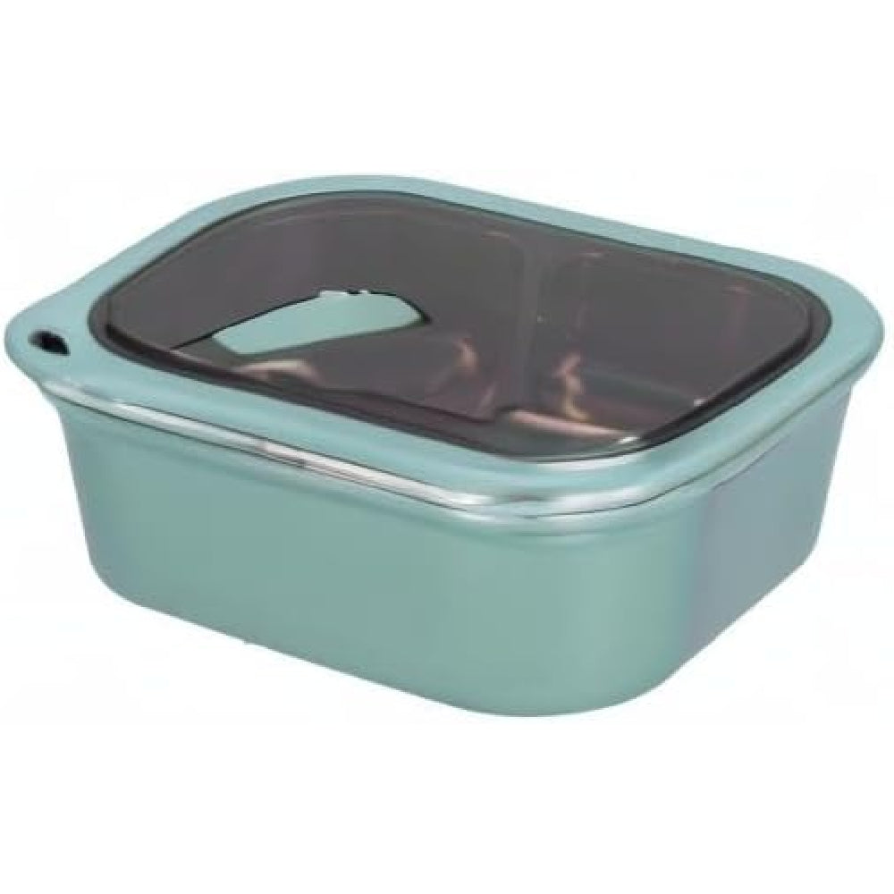 Adult Bento Lunch Box: 1200ml 2-Layer Design with Spoon for Office & Travel - Take Fire