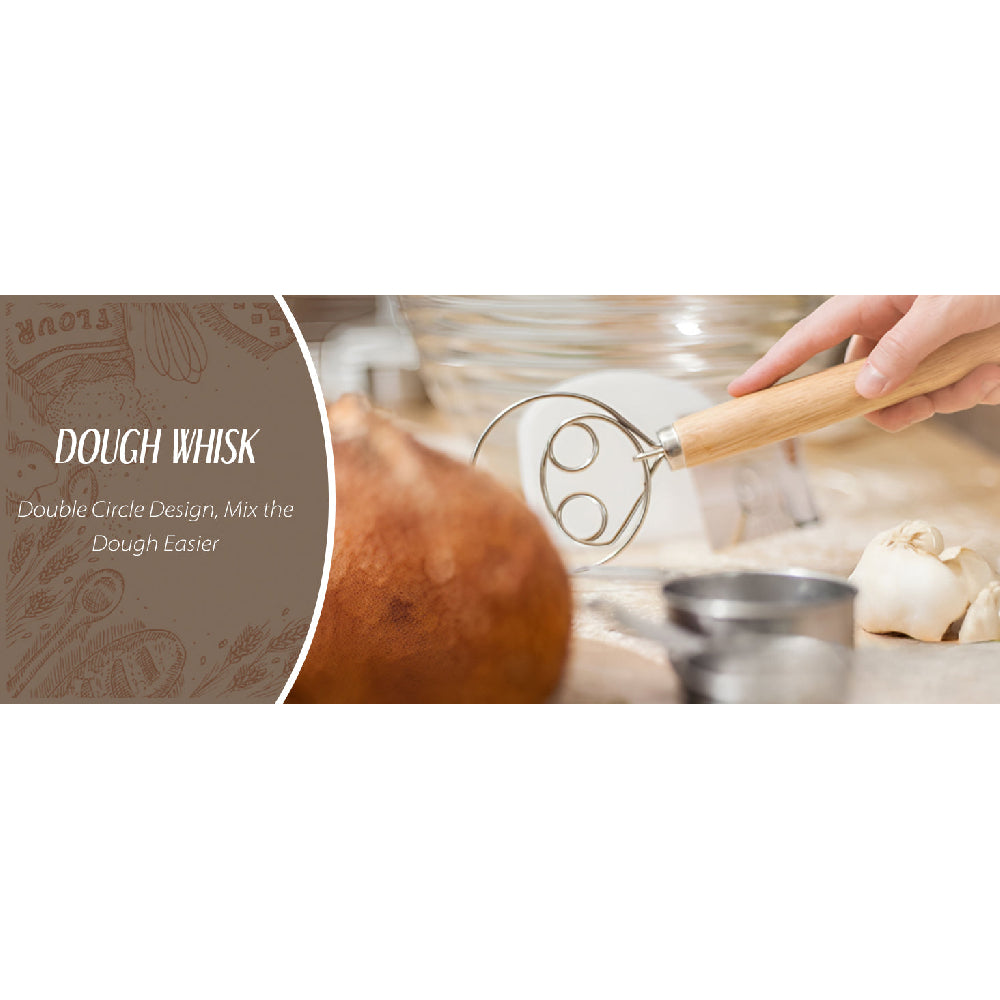 Artisan Bread Making Kit: 9" Round Banneton Basket & Glass Starter Jar Included - Take Fire