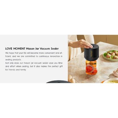Automatic Jar Sealer Kit: One-Touch Vacuum Sealing for Wide/Regular Mouth Mason Jars - Take Fire
