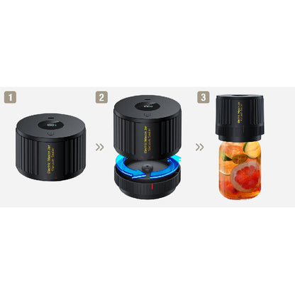Automatic Jar Sealer Kit: One-Touch Vacuum Sealing for Wide/Regular Mouth Mason Jars - Take Fire