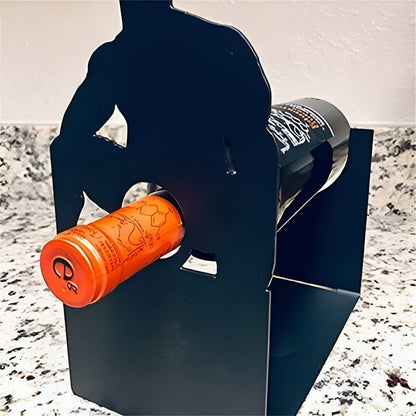 Freestanding Wine Rack: Compact Tabletop Stand for Decorative Bottle Display (Black) - Take Fire