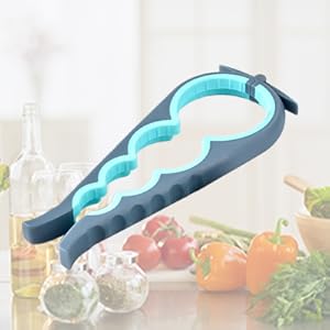 Senior-Friendly Jar Opener: 5-in-1 Non-Slip Tool for Arthritic Hands & Stubborn Lids - Take Fire