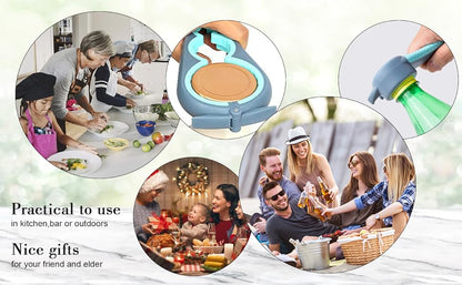 Senior-Friendly Jar Opener: 5-in-1 Non-Slip Tool for Arthritic Hands & Stubborn Lids - Take Fire