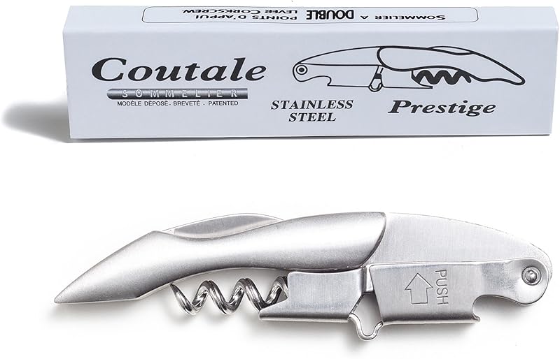 Spring-Loaded Corkscrew: French Patented Double Lever for Effortless Wine Opening - Take Fire