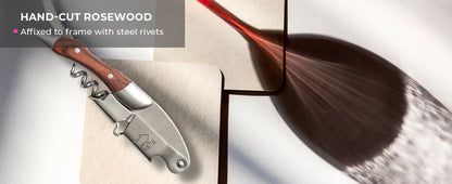 Spring-Loaded Corkscrew: French Patented Double Lever for Effortless Wine Opening - Take Fire
