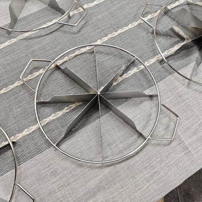 Stainless Steel Pie Cutter: 10-Slice Design for Pizza, Cookies & Pastries - Take Fire