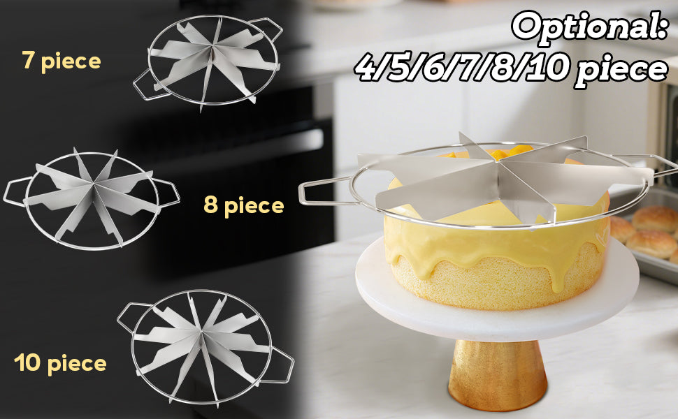Stainless Steel Pie Cutter: 10-Slice Design for Pizza, Cookies & Pastries - Take Fire