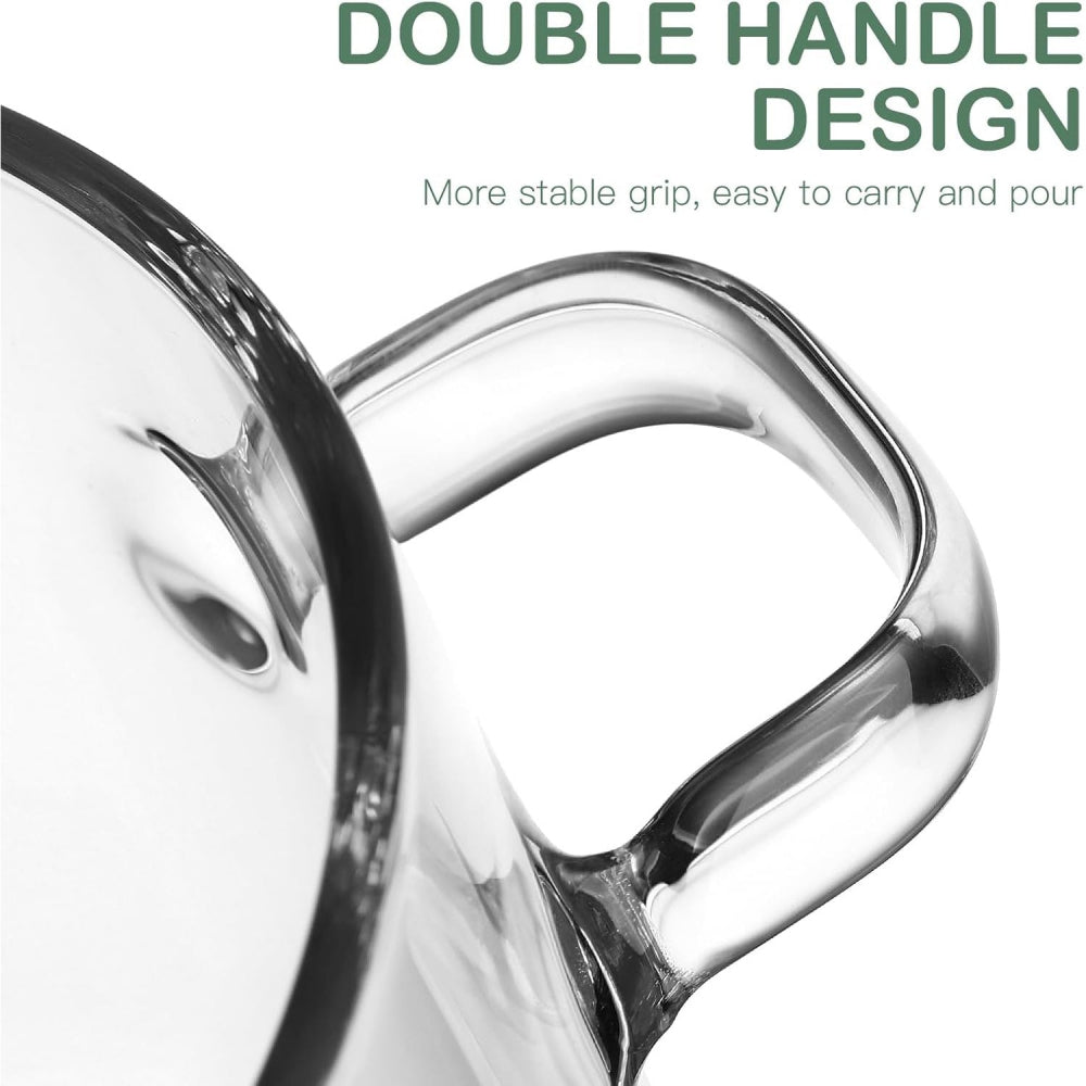 Transparent Saucepan: 1900ml Borosilicate Pot with Lid for Stovetop Cooking & Display - Take Fire