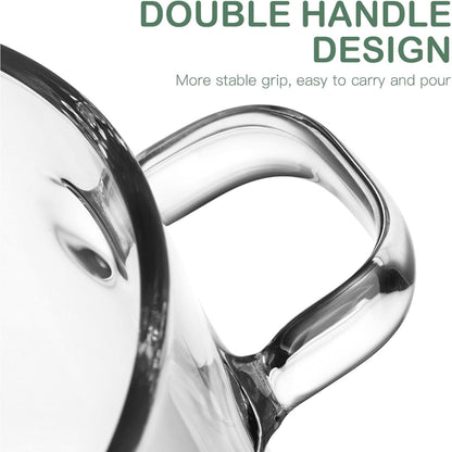 Transparent Saucepan: 1900ml Borosilicate Pot with Lid for Stovetop Cooking & Display - Take Fire