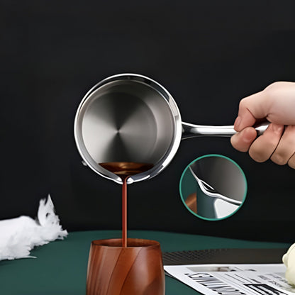 Turkish Coffee Pot: SUS304 Stainless Steel Briki for Greek & Arabic Coffee (20oz) - Take Fire