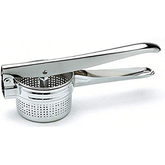 Classic Potato Ricer: Chrome Design for Hand Wash Use in Professional Kitchens