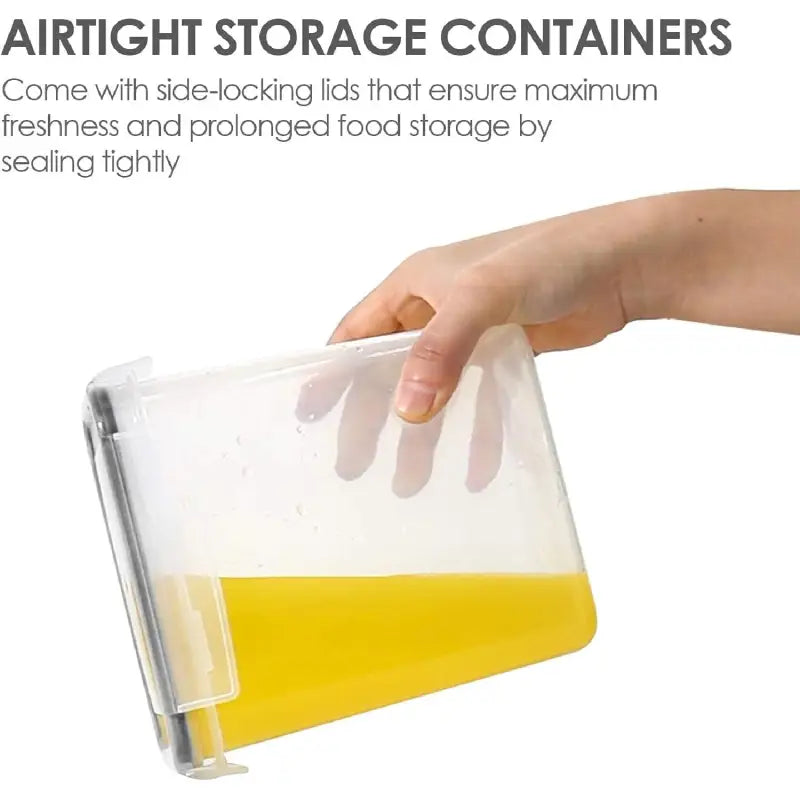 Airtight Kitchen Canisters: 24-Pc BPA-Free Set with Labels for Cereal & Sugar Storage - Take Fire