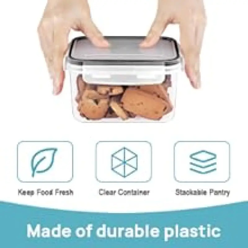 Airtight Kitchen Canisters: 24-Pc BPA-Free Set with Labels for Cereal & Sugar Storage - Take Fire