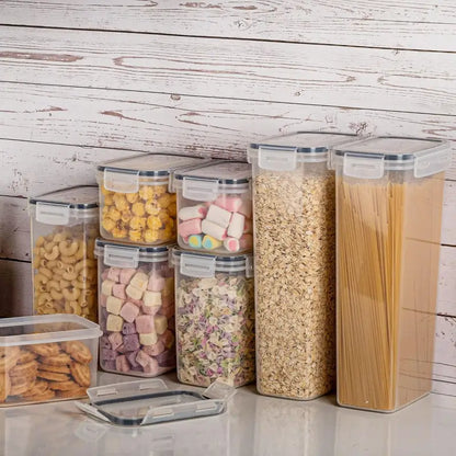 Airtight Kitchen Canisters: 24-Pc BPA-Free Set with Labels for Cereal & Sugar Storage - Take Fire