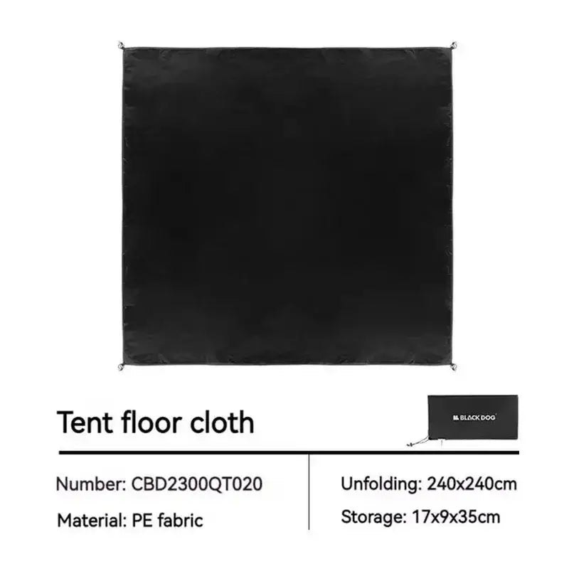 Automatic Black-Coated Camping Tent - Ground Cloth - 帐篷