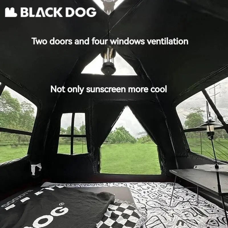 Automatic Black-Coated Camping Tent - 帐篷