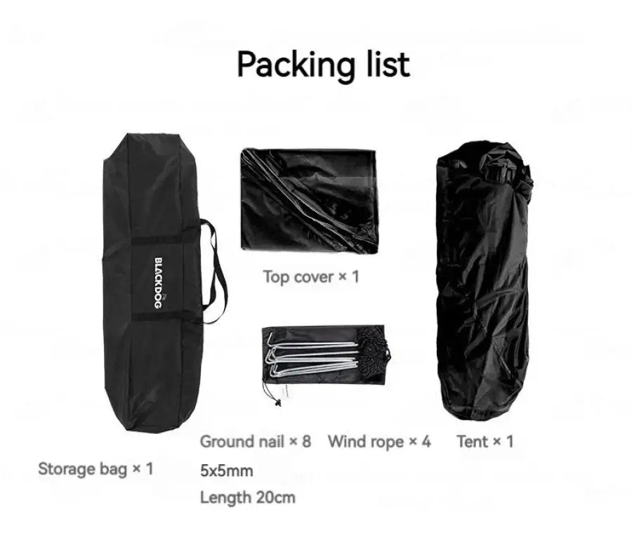 Automatic Black-Coated Camping Tent - 帐篷