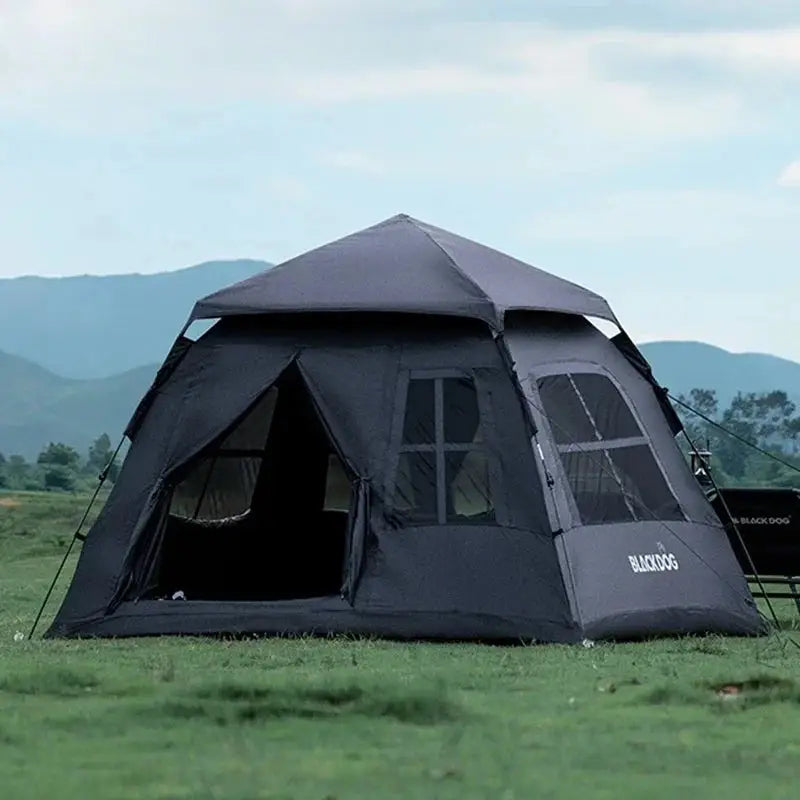 Automatic Black-Coated Camping Tent - 帐篷