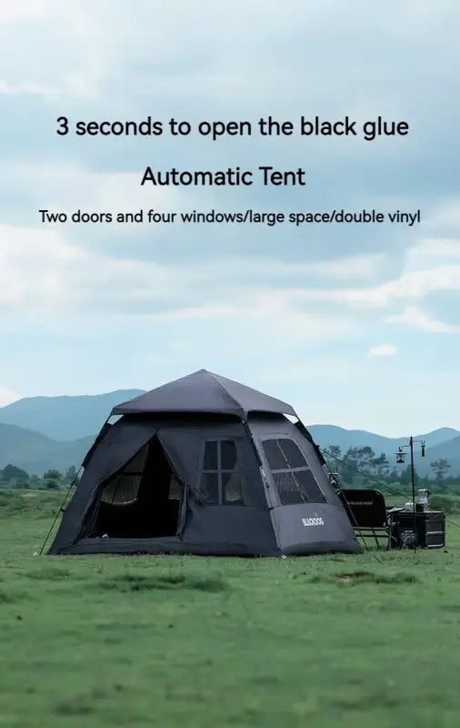 Automatic Black-Coated Camping Tent - 帐篷
