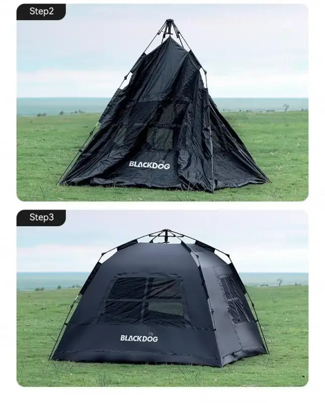 Automatic Black-Coated Camping Tent - 帐篷
