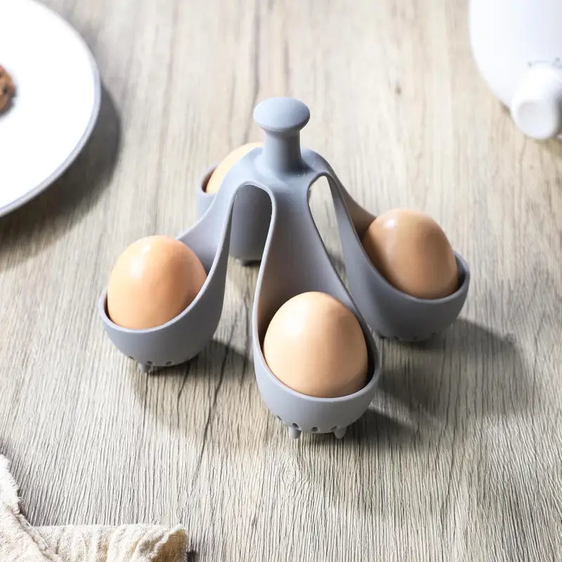 Charming Silicone Egg Cooker for Perfect Boiled Eggs and Easy Serving