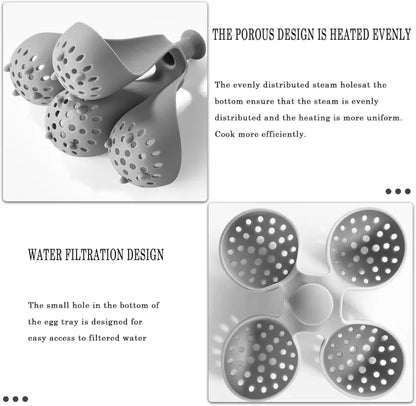 Charming Silicone Egg Cooker for Perfect Boiled Eggs and Easy Serving