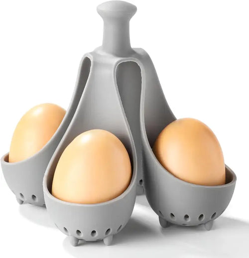 Charming Silicone Egg Cooker for Perfect Boiled Eggs and Easy Serving