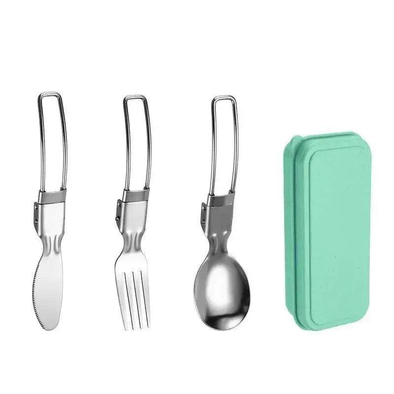 TakeFunGOGOGO Compact 3-Piece Stainless Steel Cutlery Set TakeFunGOGOGO 