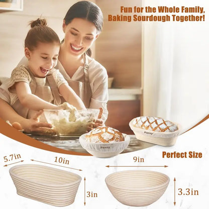 Complete Sourdough Starter Kit for Artisan Baking Journey with Glass Jar