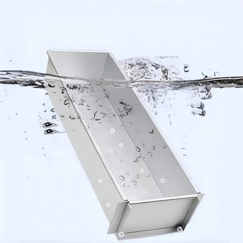 Removable Frame Cake Pan: Aluminum Rectangular Mold with Lid & Stainless Spatula - Take Fire