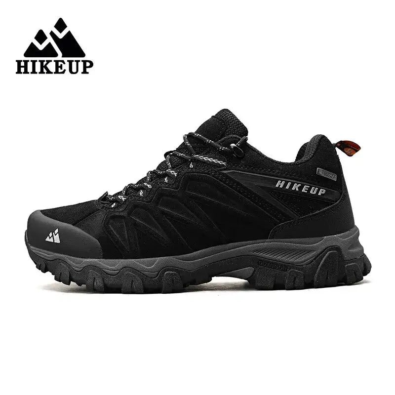 Durable Leather Hiking Shoes - Black / 41 - 户外鞋