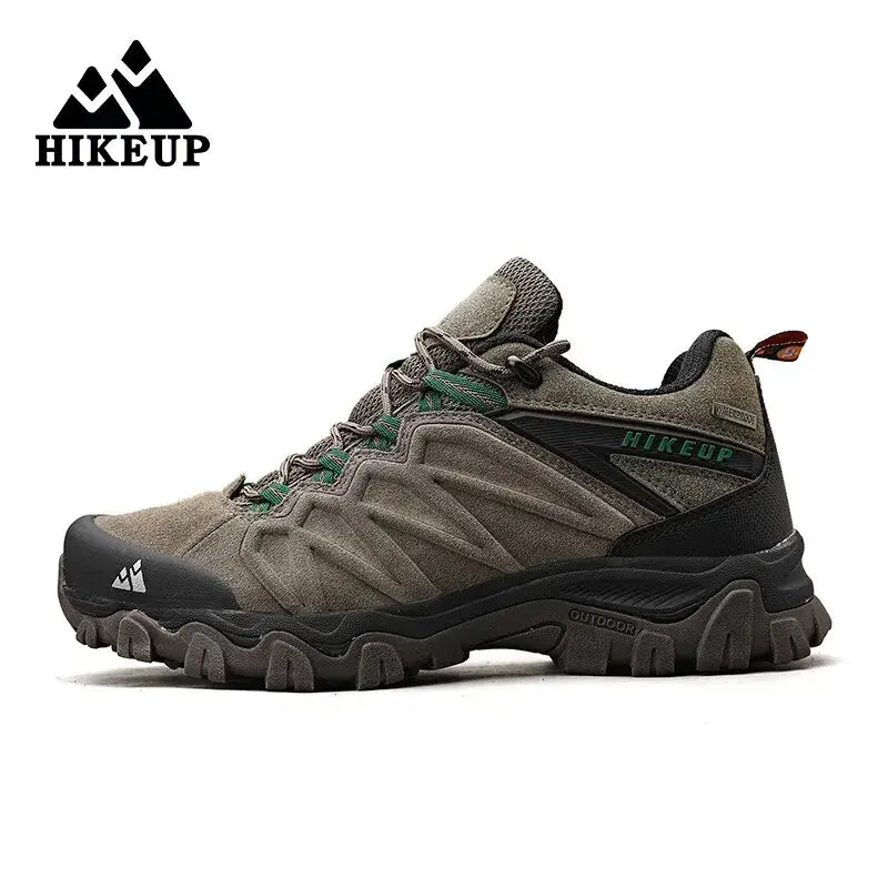 Durable Leather Hiking Shoes - Khaki / 41 - 户外鞋