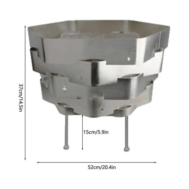 Eco-Friendly Outdoor Wood Burning Stove - L White