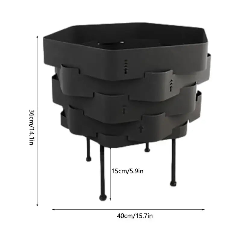 Eco-Friendly Outdoor Wood Burning Stove - M Black