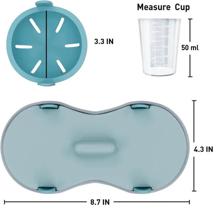 Efficient Microwave Egg Poacher with Double Cup Design for Quick Breakfasts