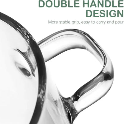 Transparent Saucepan: 1900ml Borosilicate Pot with Lid for Stovetop Cooking & Display - Take Fire