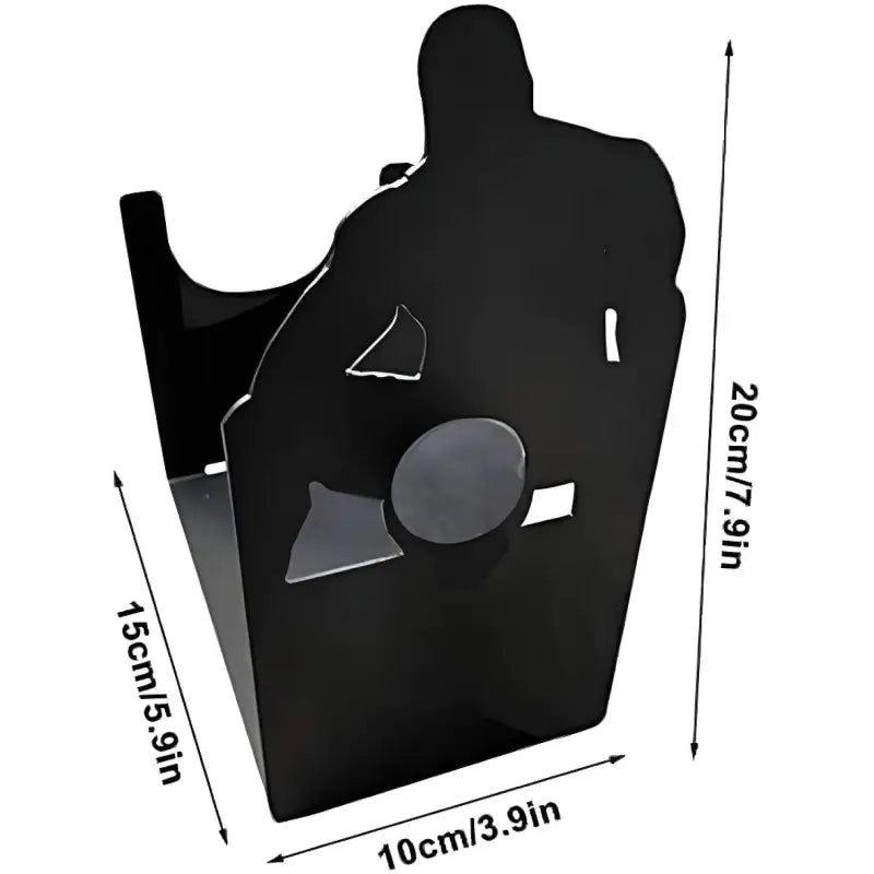 Freestanding Wine Rack: Compact Tabletop Stand for Decorative Bottle Display (Black) - Take Fire