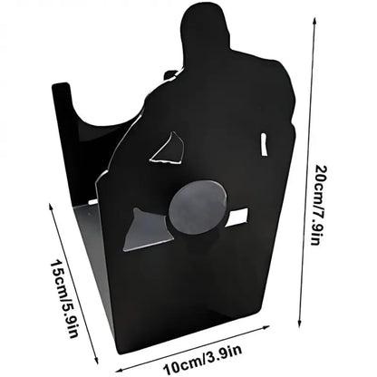 Freestanding Wine Rack: Compact Tabletop Stand for Decorative Bottle Display (Black) - Take Fire