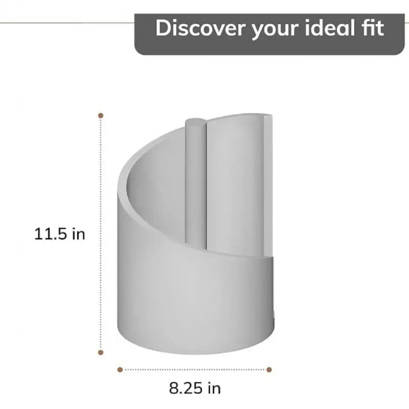 Mango Wood Paper Towel Holder: Iron Stand with One-Hand Tearing for Jumbo Rolls (Gray) - Take Fire