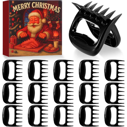 Festive Meat Shredder Set with Santa Gift Boxes for Holiday Gifting