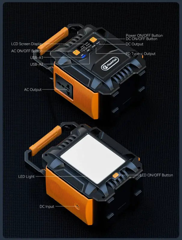 Flashfish 200W Solar Generator - 电池