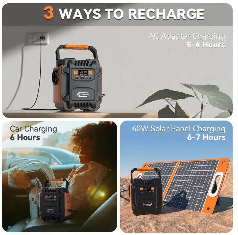 Flashfish 200W Solar Generator - 电池