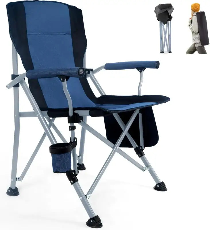 Heavy Duty Folding Camping Chair - Blue - 折叠椅