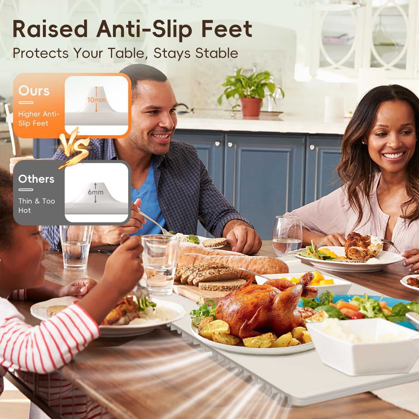 Intelligent Food Warming Mat with Precise Temperature Control and Advanced Heating Technology