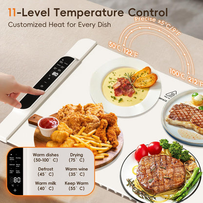 Intelligent Food Warming Mat with Precise Temperature Control and Advanced Heating Technology